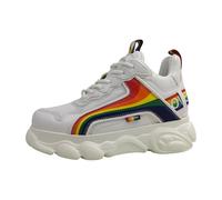Buffalo CLD Chai Sneaker Vegan..Limited ED. 2025 Rainbow Love IS Love Numerazione dal 36 al 40 (Bianco, Sistema Taglie Calzature EU, Adolescente, Numero, Media, 37)