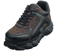 Buffalo CLD ECHO VEGAN Platform Boots Donna Leopard Black - 39 EU