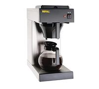Buffalo CT815 Macchina da caffè manuale del filtro di riempimento, nero/acciaio inossidabile, capacità 2 L