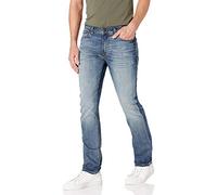 Buffalo David Bitton Jeans Slim Ash, Risciacquare Indaco, W36 / L34 Uomo