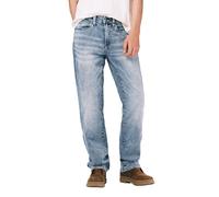 Buffalo David Bitton Men's Driven Relaxed Straight Fit Denim Pant, Indigo, 36x32
