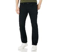 Buffalo David Bitton Straight Six Jeans, Nero, 33W x 32L Uomo