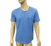 Buffalo David Bitton Uomo Subyarn Spugna Henley Rotondo Collo Camicia - BD22318