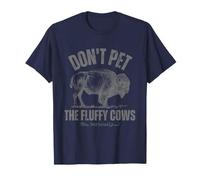 Buffalo Divertente Don't Pet The Fluffy Cows Maglietta