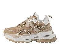 Buffalo Donna Basso Triplet Hollow, Donna Sneaker,Scarpa Bassa,Scarpe da Strada,Tempo Libero,Sportivo,Beige (Beige),38 EU / 5 UK