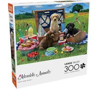 Buffalo Games - Adorabili animali - Puppy Park Picnic - 300 pezzi grandi puzzle puzzle per adulti impegnativo puzzle perfetto per le serate di gioco