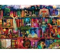 Buffalo Games - Aimee Stewart - Libreria Caccia al Tesoro - Puzzle da 1000 pezzi per adulti Puzzle impegnativo perfetto per serate di gioco - Dimensioni del puzzle finito 26,75 x 19,75