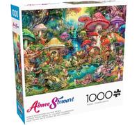 Buffalo Games Aimee Stewart Merry Village Picnic Puzzle da 1000 pezzi, impegnativo, perfetto per serate di gioco, 68 x 50 cm