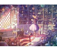 Buffalo Games - Bonjour - Brittnie Ortega - Witch's Library - 1000 Piece Jigsaw Puzzle for Adults - Challenging Puzzle Game Nights - Finished Size is 26.75 x 19.75