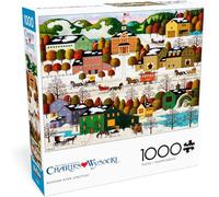 Buffalo Games - Charles Wysocki - Blossom River Junction - Puzzle da 1000 pezzi per adulti - Puzzle impegnativo perfetto per serate di gioco - Dimensioni finite 26,75 x 19,75