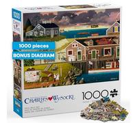 Buffalo Games Charles Wysocki - Devil Belly Bay - Puzzle da 1000 pezzi - Puzzle colorati per adulti - Pezzi tagliati con precisione, belle opere d'arte e ore di divertimento