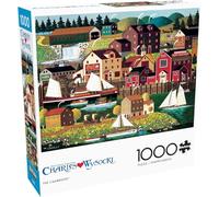 Buffalo Games Charles Wysocki The Cambridge Puzzle da 1000 pezzi per adulti, puzzle impegnativo perfetto per serate di gioco, dimensioni finito 26,75 x 19,75