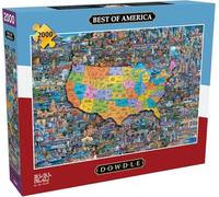 Buffalo Games - Dowdle - Best of America - Puzzle da 2000 pezzi per adulti impegnativo puzzle perfetto per serate di gioco - Dimensioni finite 38,50 x 26,50