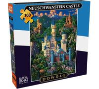 Buffalo Games - Dowdle - Castello di Neuschwanstein - Puzzle da 300 pezzi grandi per adulti puzzle impegnativo perfetto per serate di gioco - Dimensioni finite 21,25 x 15,00