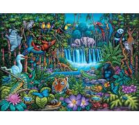 Buffalo Games - Dowdle - Wild Jungle - Puzzle da 300 pezzi grandi per adulti puzzle impegnativo perfetto per serate di gioco - Dimensioni finite 21,25 x 15,00
