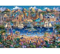 Buffalo Games - Dowdle - World Pieces - 300 Piece Jigsaw Puzzle for Adults -Challenging Puzzle Game Nights - Finished Size is 21.25 x 15.00
