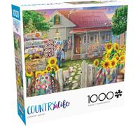 Buffalo Games - Eduard - Country Quilts - Puzzle da 1000 pezzi per adulti - Puzzle impegnativo perfetto per serate di gioco - Dimensioni finite 26,75 x 19,75