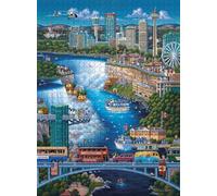 Buffalo Games - Eric Dowdle - Cascate del Niagara - Puzzle da 1000 pezzi per adulti Puzzle impegnativo perfetto per serate di gioco - Dimensioni del puzzle finito è 26,75 x 19,75