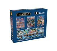 Buffalo Games - Eric Dowdle - Confezione multipla 4 x 1 - Confezione multipla Dowdle 4 in 1 - Multipack puzzle per adulti - Puzzle impegnativo perfetto per serate di gioco - Le dimensioni finite