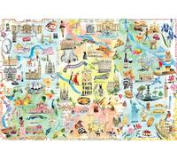 Buffalo Games - Fay Ford - Large City Map - 2000 Piece Jigsaw Puzzle for Adults - Challenging Puzzle Game Nights - Finished Size is 38.50 x 26.50
