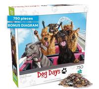 Buffalo Games - Fun at The Amusement Bark - Puzzle da 750 pezzi, nero