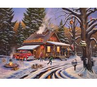 Buffalo Games - Geno Peoples - Maple Sugaring Time - Puzzle da 1000 pezzi per adulti - Puzzle impegnativo perfetto per serate di gioco - Dimensioni finite 26,75 x 19,75