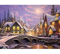 Buffalo Games - Geno Peoples - Un Natale innevato - Puzzle da 1000 pezzi per adulti Puzzle impegnativo perfetto per serate di gioco - Dimensioni del puzzle finito è 26,75 x 19,75