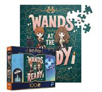 Buffalo Games - Harry Potter - Puzzle XL da 100 pezzi - Bacchette pronte! - Incantevole puzzle magico per bambini - Regalo ideale - Divertimento senza schermo - Bambini dai 6 anni in su