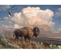 Buffalo Games - Hautman Brothers - Majestic Bison - Puzzle da 1000 pezzi per adulti impegnativo puzzle perfetto per serate di gioco - Dimensioni del puzzle finito 26,75 x 19,75