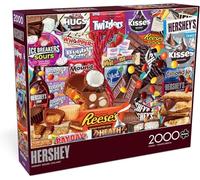 Buffalo Games - Hershey - Collage Deluxe - Puzzle da 2000 pezzi per adulti impegnativo puzzle perfetto per serate di gioco - Dimensioni finito 38,50 x 26,50