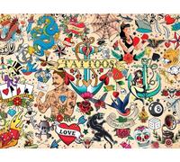 Buffalo Games - Jason Taylor - Tattoopalooza - Puzzle da 1500 pezzi per adulti - Puzzle impegnativo perfetto per le serate di gioco - Dimensioni finite 38,50 x 26,50