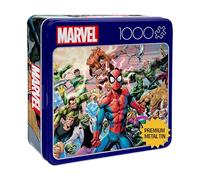 Buffalo Games - Marvel - Spider-Man Sinister War - Puzzle da 1000 pezzi per adulti - Custodia in latta da collezione - Dimensioni finite 26,6 x 19