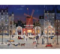 Buffalo Games - Michel Delacroix - Le Moulin Rouge - Puzzle da 1000 pezzi per adulti Puzzle impegnativo perfetto per serate di gioco - Dimensioni del puzzle finito 26,75 x 19,75