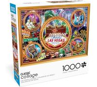 Buffalo Games - P.D. Moreno - Las Vegas Collage - 1000 Piece Jigsaw Puzzle for Adults Challenging Puzzle Game Nights - Finished Size is 26.75 x 19.75