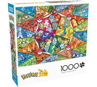 Buffalo Games - Pokémon - Antipasti in vetro colorato - Puzzle da 1000 pezzi per adulti impegnativo puzzle perfetto per serate di gioco - Dimensioni del puzzle finito 26,75 x 19,75