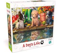 Buffalo Games - Puppy Dreams - Puzzle da 750 pezzi, bianco