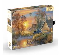 Buffalo Games Puzzle da 1000 pezzi - Nebbia autunnale - Cacciatore di Abraham - Puzzle da regalo Premium Gold Collection per adulti - Pezzi tagliati con precisione