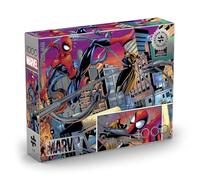 Buffalo Games - Puzzle Marvel's Spider-Man vs Doctor Octopus da 1000 pezzi per adulti, puzzle premium argento Select con accenti in lamina