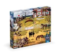 Buffalo Games - Sapphire Select - Charles Wysocki - Formulazione del piano - Puzzle da 1000 pezzi - impegnativo e divertente - Tavola puzzle con retro blu - Scatola regalo - Poster a grandezza