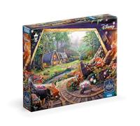 Buffalo Games - Sapphire Select - Disney - Thomas Kinkade - Biancaneve - Puzzle da 1000 pezzi - impegnativo e divertente - Tavola puzzle blu - Scatola regalo - Poster a grandezza naturale incluso