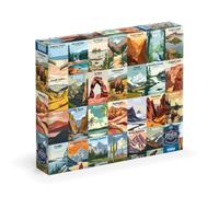 Buffalo Games - Sapphire Select - I nostri parchi nazionali - Puzzle da 1000 pezzi - impegnativo e divertente - Tavola puzzle con retro blu - Scatola regalo - Poster a grandezza naturale incluso