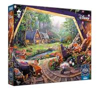 Buffalo Games - Sapphire Select - Disney - Thomas Kinkade - Biancaneve - Puzzle da 1000 pezzi - impegnativo e divertente - Tavola puzzle blu - Scatola regalo - Poster a grandezza naturale incluso