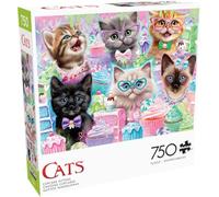 Buffalo Games - Sheena Pike - Cupcake Kittens - 750 Piece Jigsaw Puzzle for Adults -Challenging Puzzle Game Nights - Finished Size is 24.00 x 18.00