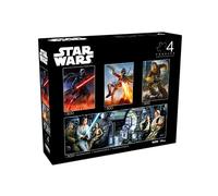 Buffalo Games - Star Wars - 4 x 1 Multipack - Multipack classico #2 - Puzzle multipezzo per adulti -Puzzle impegnativo perfetto per serate di gioco - Le dimensioni finite variano