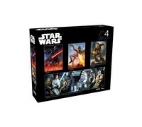 Buffalo Games - Star Wars - Multipack 4 x 1 - Multipack Classico n. 2 - Puzzle multi-pezzo per adulti - Puzzle impegnativo perfetto per le serate