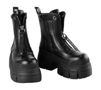 Buffalo - Gospher - Stivali neri con zip-Nero 41