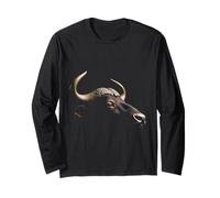Buffalo Head Wild Animal Ranch America Art Maglia a Manica
