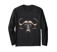 Buffalo Head Wild Animal Ranch America Art Maglia a Manica