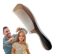 Buffalo Horn Comb, Ox Horn Comb - Pespa per capelli naturali a dente largo pettine antistatica - Assistenza sanitaria per la barba per la barba fatta a mano per uomini e donne