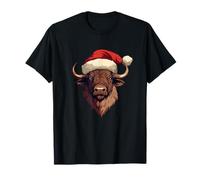 Buffalo Joy con Questo Emblema Cappello di Babbo Natale Maglietta